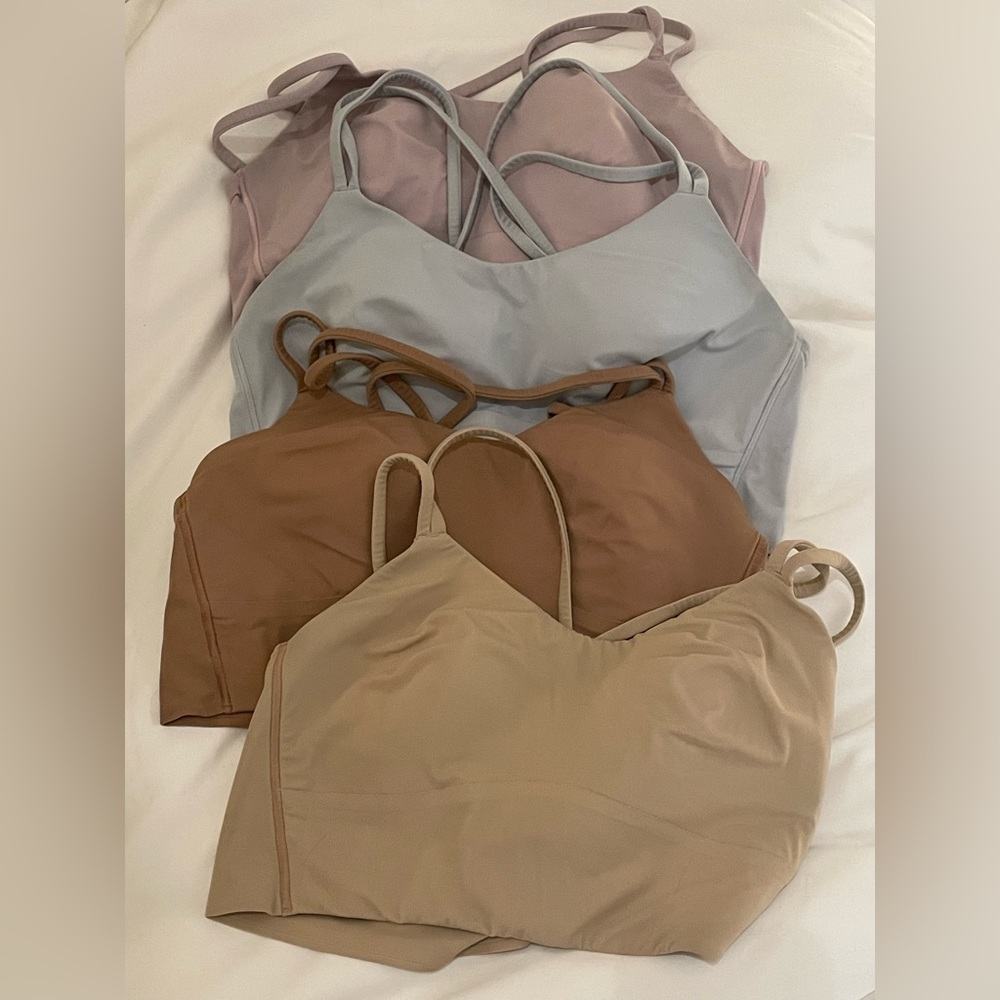 lululemon Like a Cloud Longline Bra Light Support, B/C Cup // Set of 4